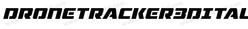 DroneTracker3DItalic-BxOG字体转换