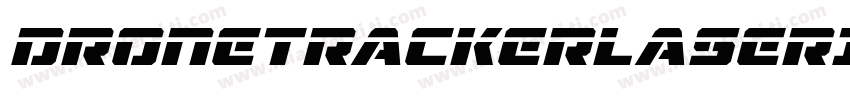 DroneTrackerLaserItalic-v6G7字体转换