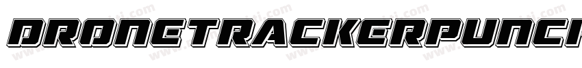 DroneTrackerPunchItalic-PBlx字体转换