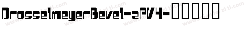 DrosselmeyerBevel-zPV4字体转换