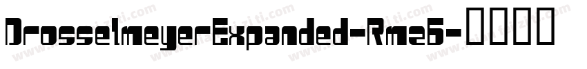 DrosselmeyerExpanded-Rmz6字体转换