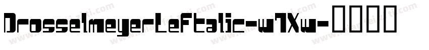 DrosselmeyerLeftalic-w7Xw字体转换