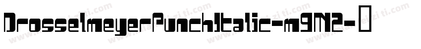 DrosselmeyerPunchItalic-m9M2字体转换