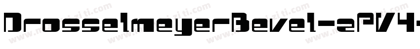DrosselmeyerBevel-zPV4字体转换
