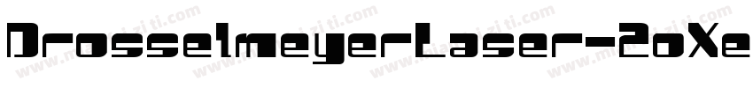 DrosselmeyerLaser-2oXe字体转换