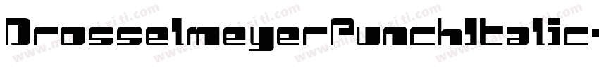 DrosselmeyerPunchItalic-m9M2字体转换