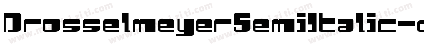DrosselmeyerSemiItalic-dDEx字体转换