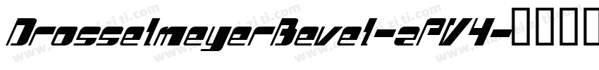 DrosselmeyerBevel-zPV4字体转换