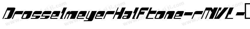 DrosselmeyerHalftone-rMVL字体转换