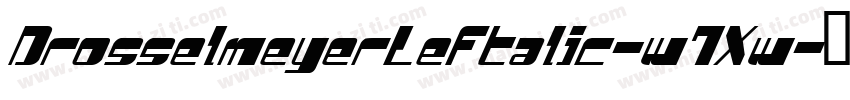 DrosselmeyerLeftalic-w7Xw字体转换