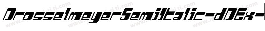 DrosselmeyerSemiItalic-dDEx字体转换