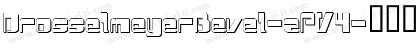DrosselmeyerBevel-zPV4字体转换