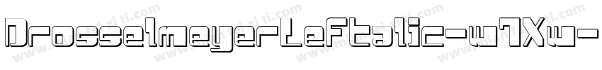 DrosselmeyerLeftalic-w7Xw字体转换