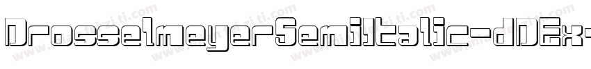 DrosselmeyerSemiItalic-dDEx字体转换