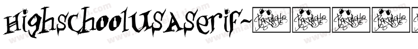 HighschoolUSASerif字体转换