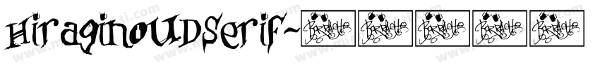 HiraginoUDSerif字体转换