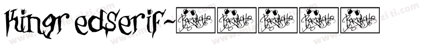 KingredSerif字体转换
