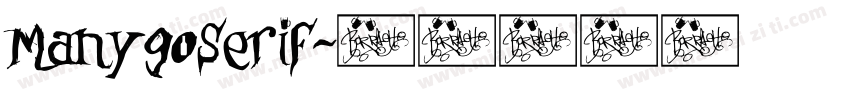 ManygoSerif字体转换
