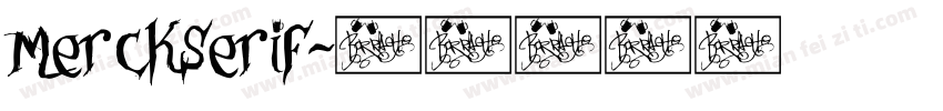 MerckSerif字体转换