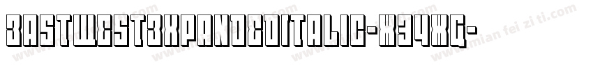 EastWestExpandedItalic-X34XG字体转换