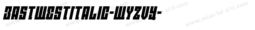 EastWestItalic-WyzVY字体转换