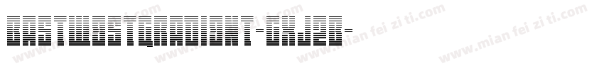 EastWestGradient-gxj2E字体转换