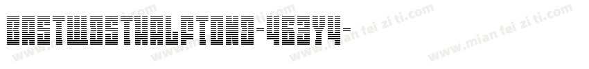 EastWestHalftone-4B3y4字体转换