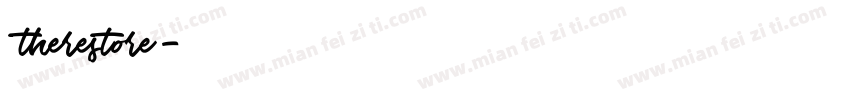 therestore字体转换