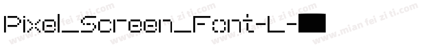 Pixel_Screen_Font-L字体转换