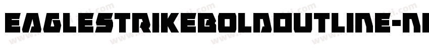 EagleStrikeBoldOutline-nB4O字体转换