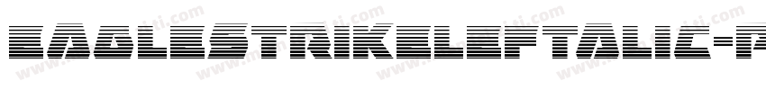 EagleStrikeLeftalic-PwA7字体转换