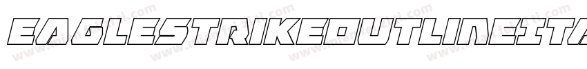EagleStrikeOutlineItalic-XoaG字体转换