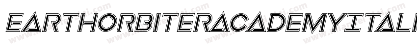EarthOrbiterAcademyItalic-2aJo字体转换