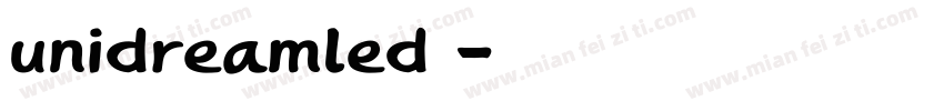 unidreamled液字体转换