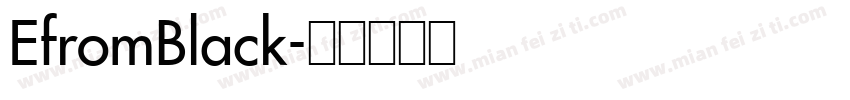 EfromBlack字体转换