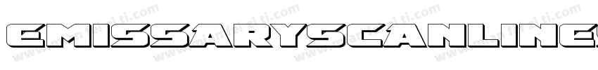 EmissaryScanlines-8pdZ字体转换
