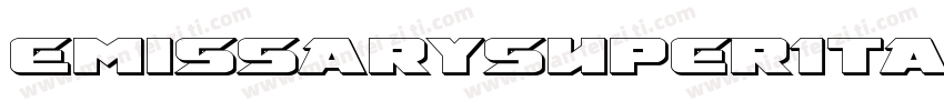 EmissarySuperItalic-r6q8字体转换