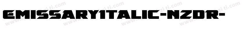 EmissaryItalic-nzdR字体转换