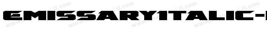 EmissaryItalic-nzdR字体转换