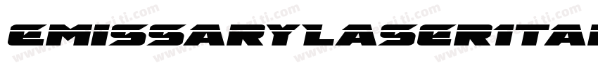 EmissaryLaserItalic-R4Gv字体转换