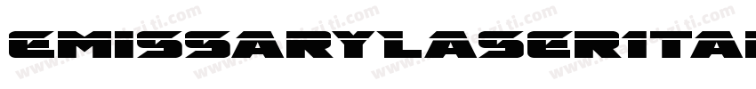 EmissaryLaserItalic-R4Gv字体转换