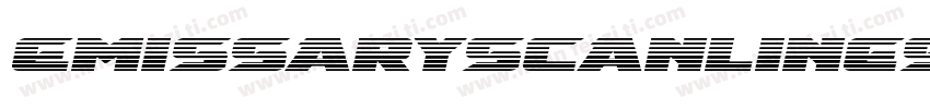 EmissaryScanlinesItalic-YZay字体转换