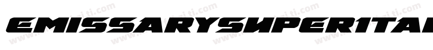 EmissarySuperItalic-r6q8字体转换