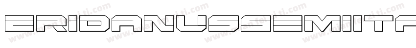 EridanusSemiItalic-1gXg字体转换