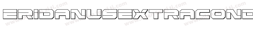 EridanusExtraCondensedItalic-BJXx字体转换