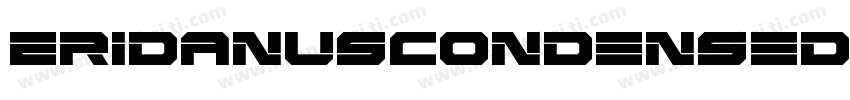 EridanusCondensedLaserItalic-89gD字体转换