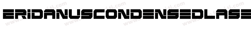 EridanusCondensedLaser-BJXV字体转换