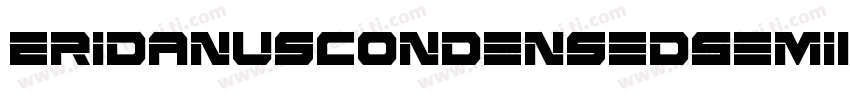 EridanusCondensedSemiItalic-rMDO字体转换