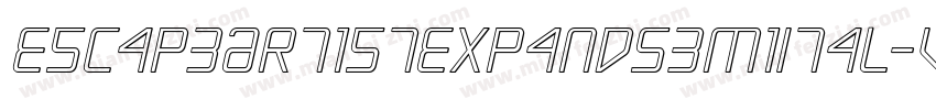 EscapeArtistExpandSemiItal-VG48w字体转换