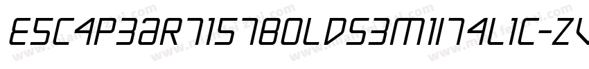 EscapeArtistBoldSemiItalic-ZVV8x字体转换